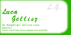 luca gellisz business card